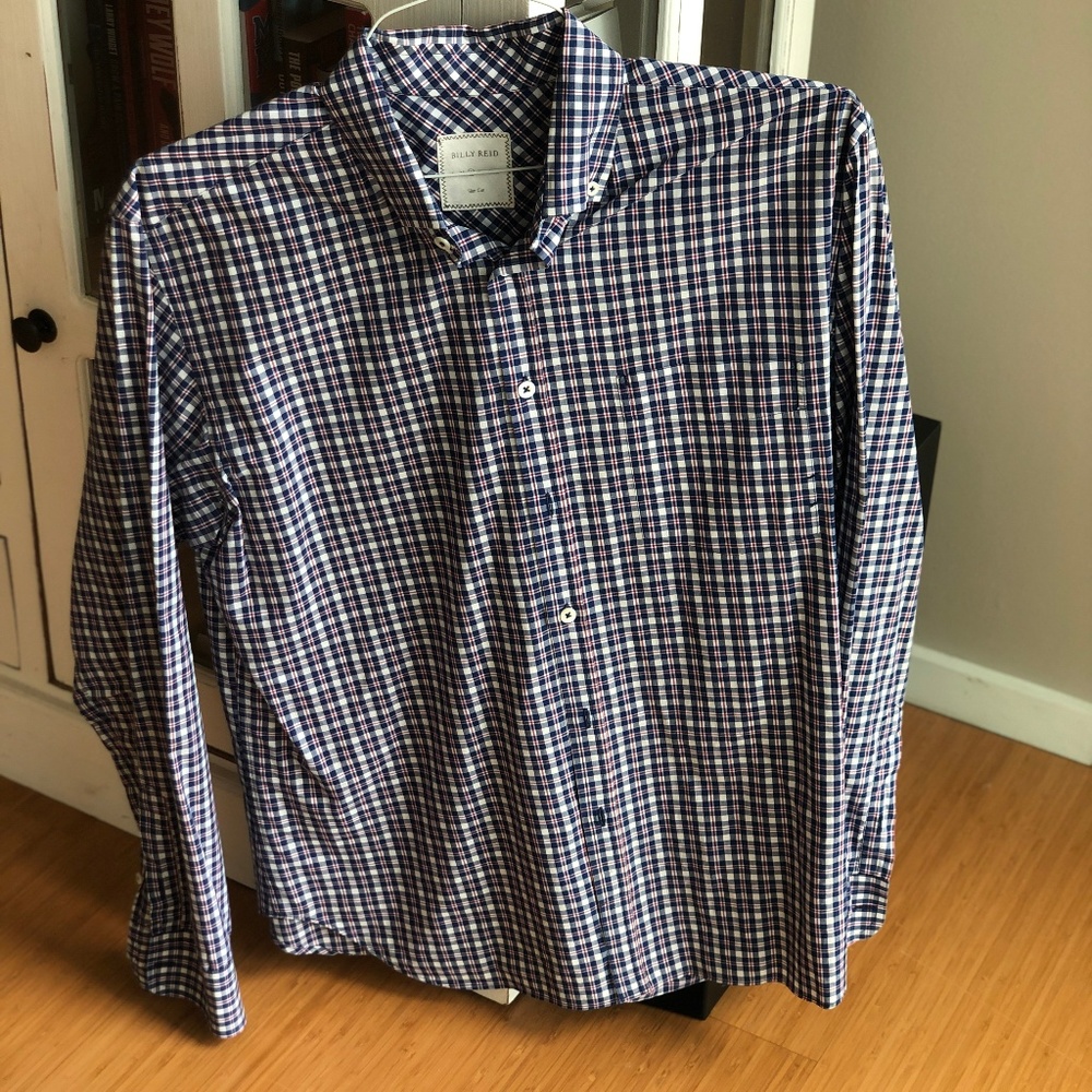 Billy Reid Slim Cut Button Down Shirt - L